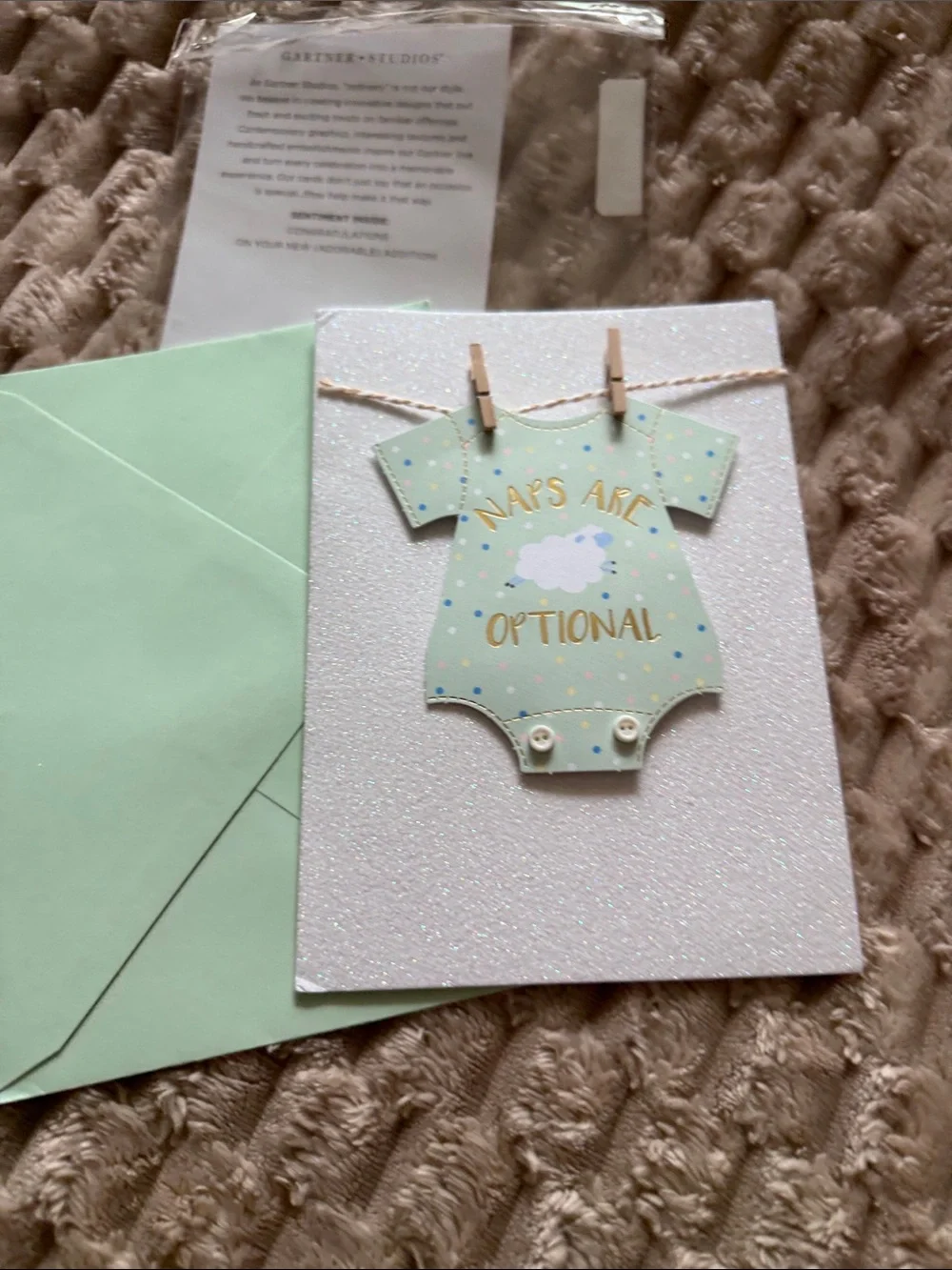 Rifle Paper Co. Gold & Silver 'Cheers' Champagne Toast Card